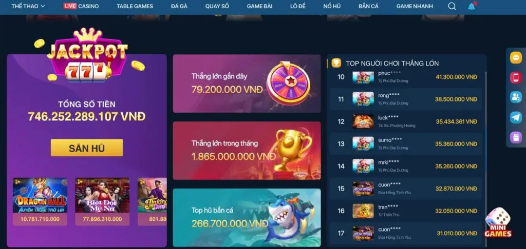 Các tính năng và khuyến mãi độc đáo của Vclub Win